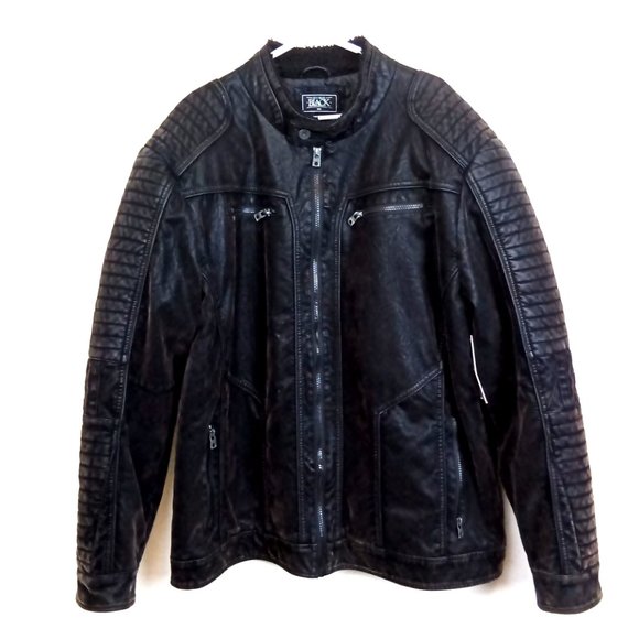 Buckle Black Moto Jacket Faux Sherpa & Suede - Picture 5 of 5